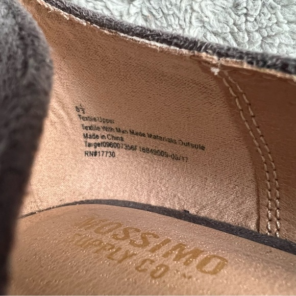 Mossimo Supply Co. Mohanna Gray Vegan Suede D'Orsay Ballet Flats 8.5 - Picture 11 of 12